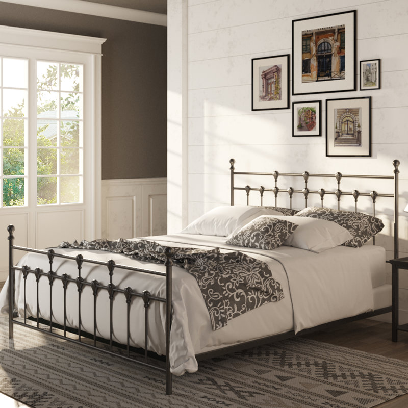 Canora Grey Metal Bed Frame Queen & Reviews Wayfair